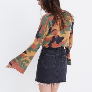 Madewell Rigid Denim A-line in Hideaway Wash